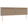 vidaXL Fejtámla Sima Design Cappuccino 200 cm Műbőr (42007316)