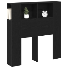 vidaXL Fejtámla Szekrény Fekete Tölgy 100x19x104,5 cm Rétegelt Fából (862756) ágy és ágykellék