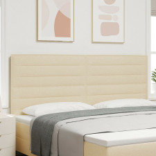 vidaXL Fejtámla vonal dizájn Krém 200 cm Szövet ágy és ágykellék