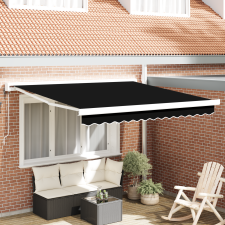 vidaXL Fekete 300x250 cm automatikus behúzható napellenző kerti bútor
