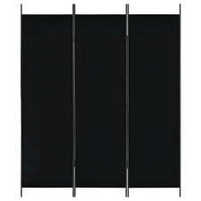 vidaXL fekete 3 paneles paraván 150 x 180 cm kerti bútor