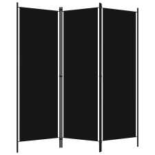 vidaXL fekete 3 paneles paraván 150 x 180 cm (320718) bútor