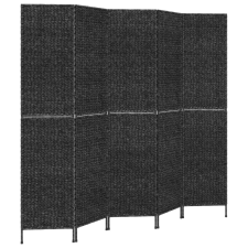 vidaXL fekete 5 paneles vízijácint térelválasztó 205x180 cm (355199) bútor