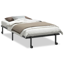 vidaXL fekete acél ágykeret matrac nélkül összecsukható 100x190 cm (4103961) ágy és ágykellék