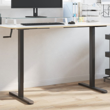 vidaXL Fekete acél állóasztalváz (94-135) x 60 x (70-114) cm íróasztal