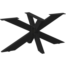 vidaXL fekete acél dohányzóasztal lábak pók alakú 98x58x(42-43) cm (4013108) bútor
