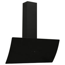 vidaXL fekete acél és edzett üveg fali páraelszívó 90 cm (51677) páraelszívó