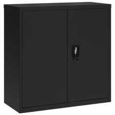 vidaXL fekete acél irattartó szekrény 90x40x90 cm (339730) bútor