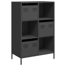 vidaXL fekete acél magasszekrény 68 x 39 x 103,5 cm (851406) bútor