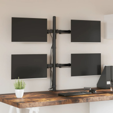 vidaXL fekete acél monitorállvány VESA 75/100 mm tv állvány és fali konzol