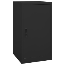 vidaXL fekete acél nyeregszekrény 53 x 53 x 105 cm bútor