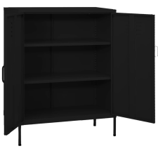 vidaXL fekete acél tárolószekrény 80 x 35 x 101,5 cm (336169) bútor