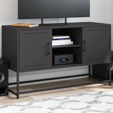 vidaXL fekete acél TV-szekrény 100,5x39x60,5 cm bútor