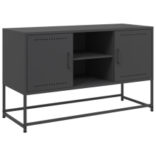 vidaXL fekete acél TV-szekrény 100,5x39x60,5 cm bútor