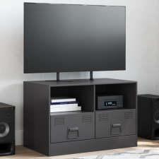 vidaXL fekete acél TV-szekrény 67 x 39 x 44 cm bútor