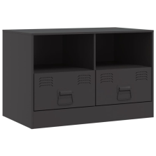 vidaXL fekete acél TV-szekrény 67 x 39 x 44 cm bútor