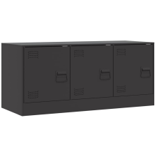vidaXL fekete acél TV-szekrény 99 x 39 x 44 cm bútor