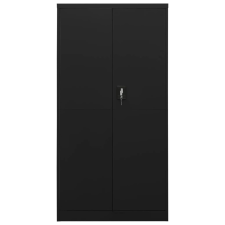 vidaXL fekete acél zárható szekrény 90 x 40 x 180 cm (335972) bútor