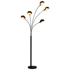 vidaXL fekete-arany állólámpa 200 cm 5 db E14 típusú foglalattal világítás