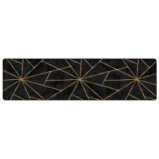 vidaXL fekete-arany mosható csúszásgátló szőnyeg 80 x 300 cm (136616) lakástextília