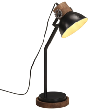 vidaXL fekete asztali lámpa 25 W 18x18x60 cm E27 világítás