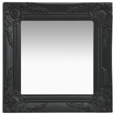 vidaXL fekete barokk stílusú fali tükör 40 x 40 cm bútor