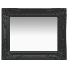 vidaXL fekete barokk stílusú fali tükör 50 x 40 cm bútor