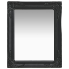 vidaXL fekete barokk stílusú fali tükör 50 x 60 cm bútor