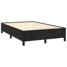 vidaXL fekete bársony ágykeret 120 x 190 cm (3269653) ágy és ágykellék