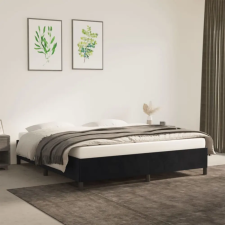 vidaXL Fekete bársony ágykeret 180 x 200 cm ágy és ágykellék