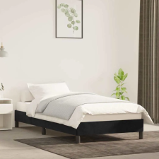 vidaXL fekete bársony ágykeret 90 x 200 cm ágy és ágykellék