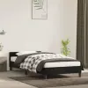 vidaXL Fekete bársony ágykeret fejtámlával 80 x 200 cm