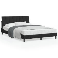 vidaXL fekete bársony ágykeret LED-világítással 120 x 200 cm ágy és ágykellék