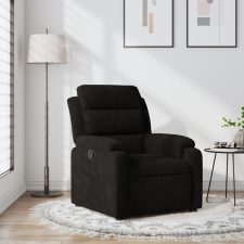 vidaXL fekete bársony dönthető fotel bútor