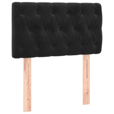 vidaXL fekete bársony fejtámla 80x7x78/88 cm (346308) ágy és ágykellék