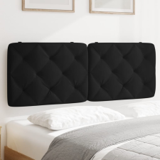 vidaXL fekete bársony fejtámla párna 120 cm ágy és ágykellék