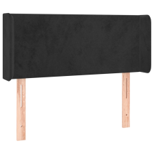 vidaXL fekete bársony fejtámla szárnyakkal 103x16x78/88 cm (3118532) ágy és ágykellék