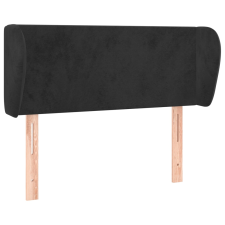 vidaXL fekete bársony fejtámla szárnyakkal 103x23x78/88 cm (3116908) ágy és ágykellék