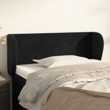 vidaXL fekete bársony fejtámla szárnyakkal 83x23x78/88 cm ágy és ágykellék