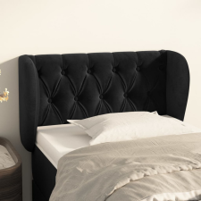 vidaXL fekete bársony fejtámla szárnyakkal 83x23x78/88 cm ágy és ágykellék