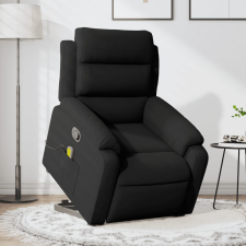 vidaXL fekete bársony felállást segítő dönthető masszázsfotel masszázsfotel