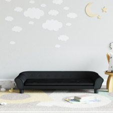 vidaXL fekete bársony gyerekkanapé 100 x 50 x 26 cm gyermekbútor
