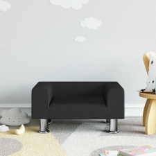 vidaXL fekete bársony gyerekkanapé 50 x 45 x 26,5 cm gyermekbútor