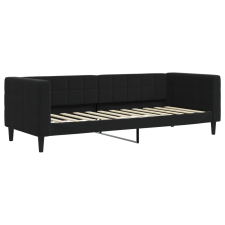 vidaXL fekete bársony kanapéágy 80 x 200 cm (354005) ágy és ágykellék