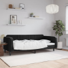 vidaXL fekete bársony kanapéágy 90 x 200 cm