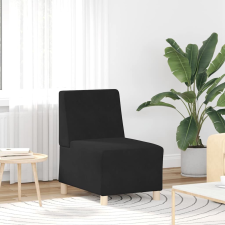 vidaXL fekete bársony kanapéfotel 55 cm bútor