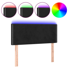 vidaXL fekete bársony LED-es fejtámla 100x5x78/88 cm (3121516) ágy és ágykellék