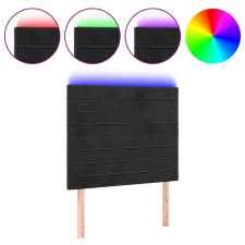 vidaXL fekete bársony LED-es fejtámla 90x5x118/128 cm (3122602) ágy és ágykellék