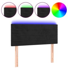 vidaXL fekete bársony LED-es fejtámla 90x5x78/88 cm (3121790) ágy és ágykellék
