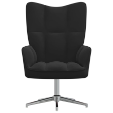 vidaXL fekete bársony pihenőfotel (328123) bútor